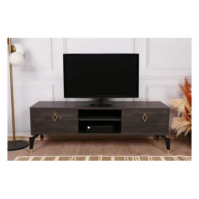 Hanah Home TV Stand Posh - Dark Brown Dark Brown