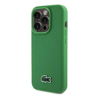 Lacoste Iconic Petit Pique Woven Logo Magsafe kryt iPhone 15 Pro Max zelený