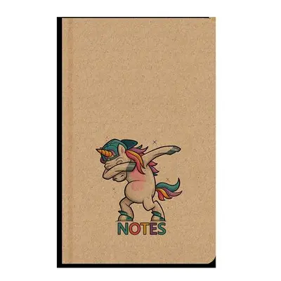 Notes linkovaný A5 kraft Unicorn