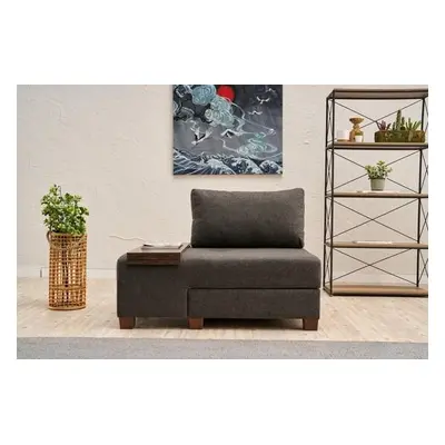 Atelier del Sofa 1-Seat Sofa-Bed Perenna Linen Left - Anthracite Anthracite