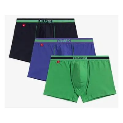 Atlantic Pánské boxerky 3Pack - vícebarevné Velikost: XL, Zelená