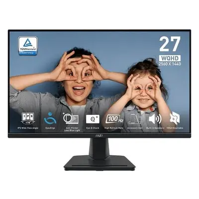 MSI monitor PRO MP275Q, 27" IPS/2560 x 1440 (WQHD)/100Hz/1ms/2x HDMI/DP, PRO MP275Q