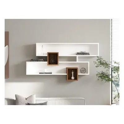 Hanah Home Wall Shelf Karen - Walnut, White