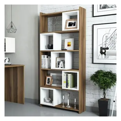 Hanah Home Bookshelf Box - Walnut, White