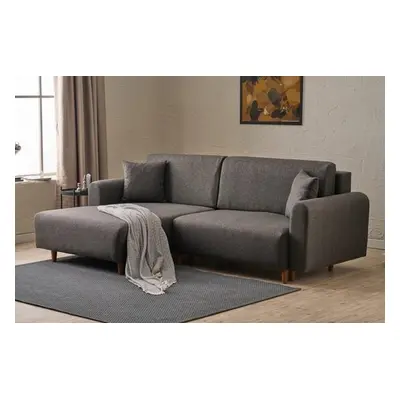 Atelier del Sofa Corner Sofa-Bed Mane Left - Anthracite Anthracite