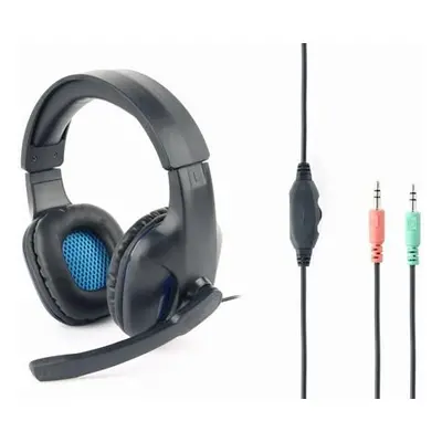 Gembird Gaming headset, černá/modrá