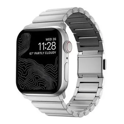 Nomad remienok pre Apple Watch 44/45/49 mm - Aluminium Band/Silver Hardware