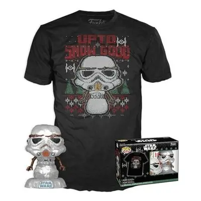 Funko POP! & Tee Box: Star Wars - Holiday Stormtrooper (MT) L