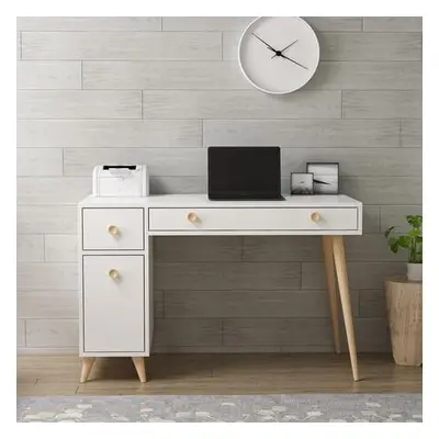 Hanah Home Study Desk Inarch - White