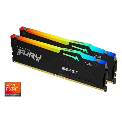 KINGSTON FURY Beast Black RGB EXPO 32GB DDR5 5600MHz CL36 / DIMM / Kit 2x 16GB, KF556C36BBEAK2-3