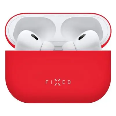 FIXED Silky silikonové pouzdro pro Apple AirPods Pro/Pro 2 červené