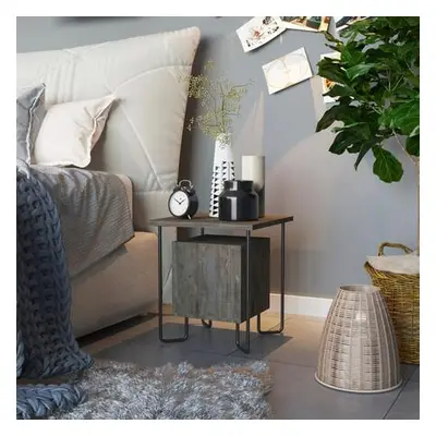 Hanah Home Nightstand Acres Nightstand - Dark Coffee