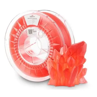 Tisková struna (filament) Spectrym PLA Crystal 1.75mm RASPBERRY RED 1kg, 80885