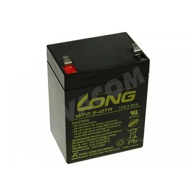 Baterie Long 12V 2,9Ah olověný akumulátor F1, PBLO-12V002,9-F1A