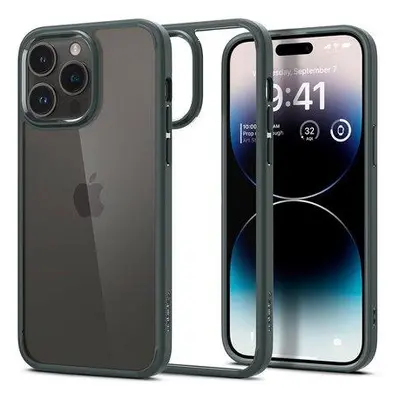 Spigen Ultra Hybrid iPhone 14 Pro Max tmavě zelený