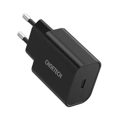 Síťová nabíječka Choetech Q5004 EU USB-C, 20 W (Černá),