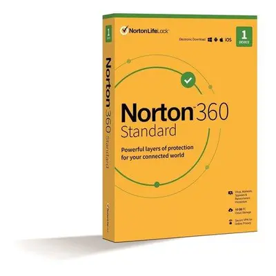 NORTON 360 STANDARD 10GB + VPN 1 uživatel pro 1 zařízení na 3 roky ESD, 21435442