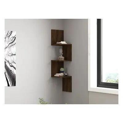 Hanah Home Wall Shelf Zikzak - Walnut Walnut