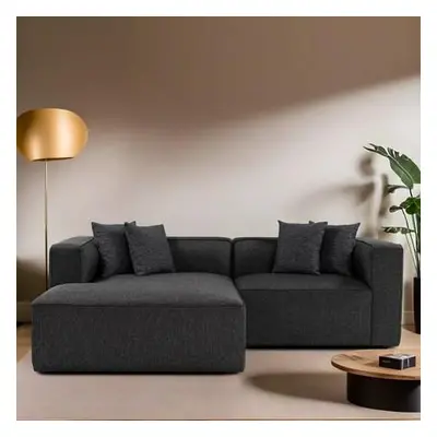 Atelier del Sofa Corner Sofa Mora XL Corner Right (L1-CHLRight) - Anthracite Anthracite