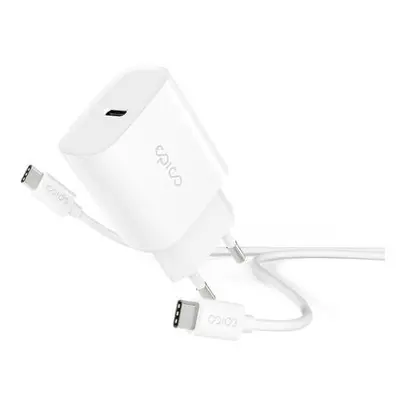 iStores by Epico 20W PD Charger Bundle with USB-C to USB-C cable 1.2m - biela