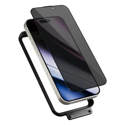 Epico Privacy Glass 3D for iPhone 16 Pro s instalačním rámečkem