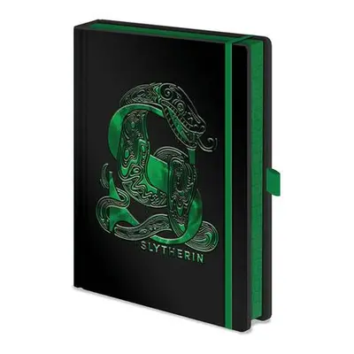 CurePink Poznámkový A5 blok Harry Potter: Slytherin 14,8 x 21 cm SR72696