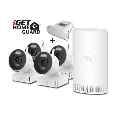 iGET HOMEGUARD HGNVK88004P + náhradní baterie ZDARMA, Homeguard NVR 8CH + 4x kamera BUNDLE