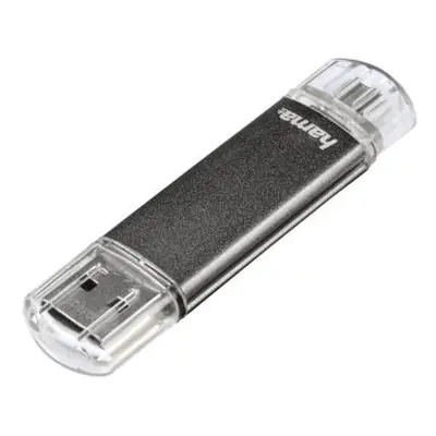 Hama flashPen "Laeta Twin" 32 GB 10 MB/s, šedá, 123925