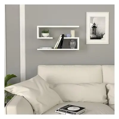 Hanah Home Wall Shelf Jenika - White White