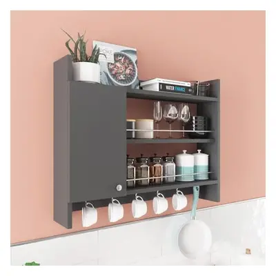 Hanah Home Kitchen Shelf Knerr - Anthracite Anthracite