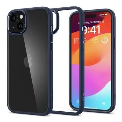 Spigen Crystal Hybrid kryt iPhone 15 Plus modrý