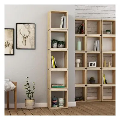 Hanah Home Bookshelf Multi - Oak, White