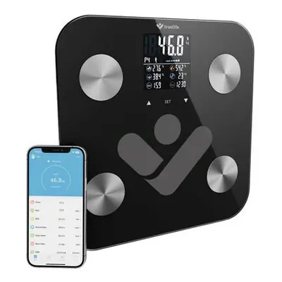 TrueLife FitShape S6 BT - Bioelektrická impedanční bluetooth váha - černá