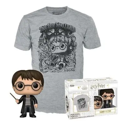 Funko POP! & Tee Box: Harry Potter - Harry Potter S (Metallic)