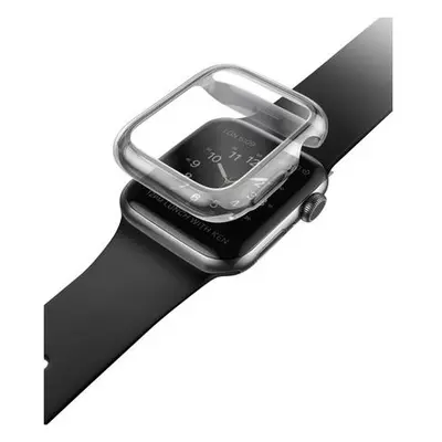 UNIQ Garde Hybrid TPU+PC pouzdro Apple Watch Series 4/5/6/SE (44mm) kouřové