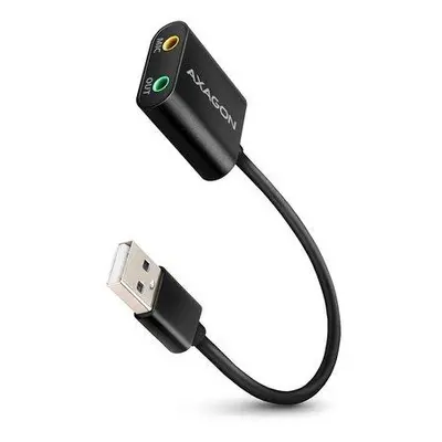 AXAGON zvuková karta USB / ADA-12 / USB 2.0 / kabel 15cm, ADA-12