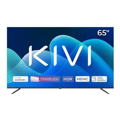 KIVI - 65" (165cm), QHD LED TV, Google Android TV11, reproduktory 2x10W, HDR10, DVB-T2, DVB-C, W