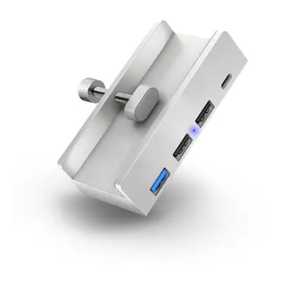 CONNECT IT USB DeskHub 4v1 na desku stolu, STŘÍBRNÝ