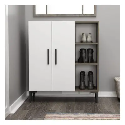 Hanah Home Multi Purpose Cabinet Viva - Walnut, White