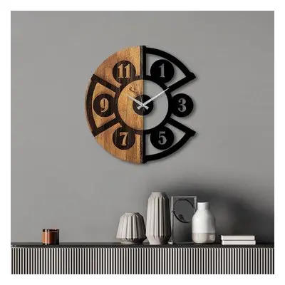 Wallity Decorative Wooden Wall Clock Pizza Slice