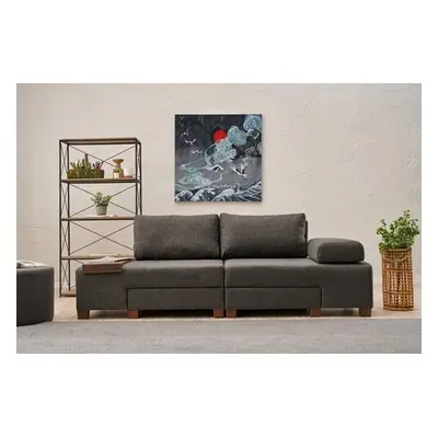 Atelier del Sofa 3-Seat Sofa-Bed Perenna Linen - Anthracite Anthracite