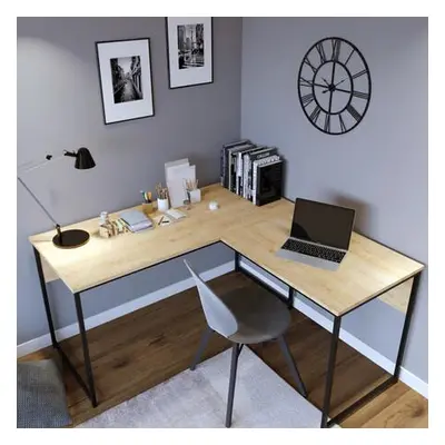 Hanah Home Study Desk L Tasarim Calisma Masasi L195