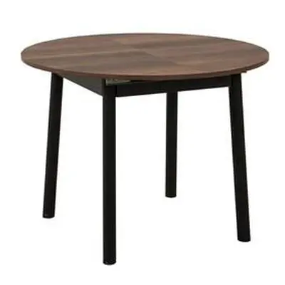 Hanah Home Extendable Dining Table Oliver - Walnut, Black