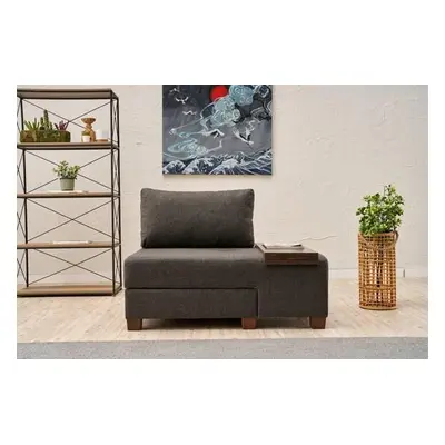 Atelier del Sofa 1-Seat Sofa-Bed Perenna Linen Right - Anthracite Anthracite