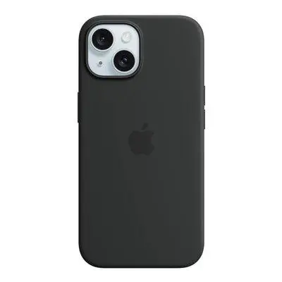 iPhone 15 Silicone Case with MagSafe - Black