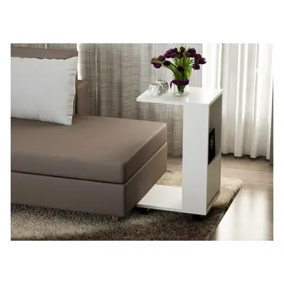 Hanah Home Side Table Afitab - White White