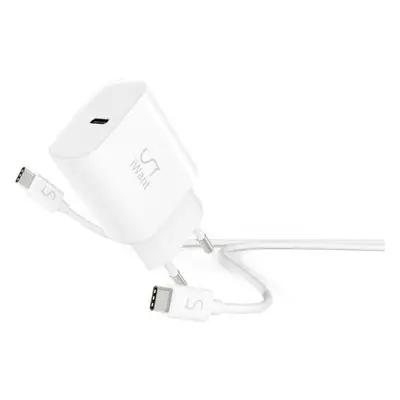 iWant USB-C PD MINI II síťová nabíječka 20W + USB-C kabel 1,2m