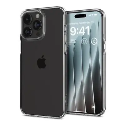 Ochranný kryt Spigen Crystal Flex pro iPhone 15 Pro Max transparentní