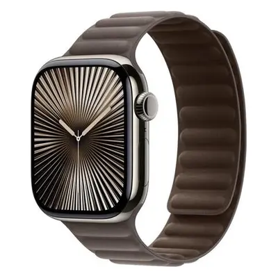 Apple Watch 42/41/40mm šedohnědý magnetický tah S/M