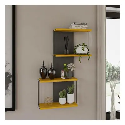 Hanah Home Wall Shelf Destan - Yellow Yellow